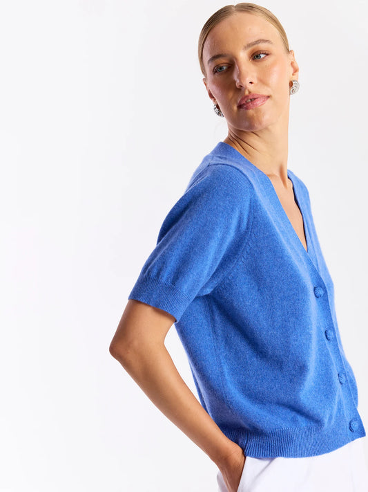 BUTTON UP SHORT SLEEVE CARDI