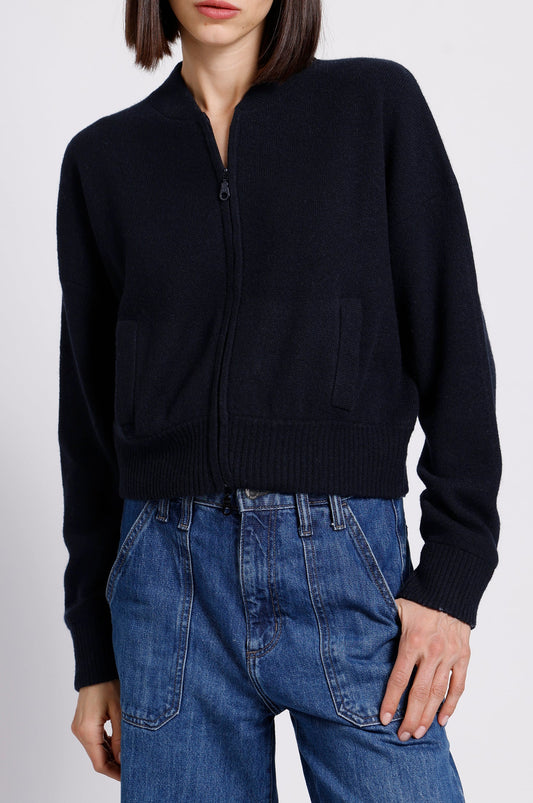 CASHMERE CROPPED BOMBER