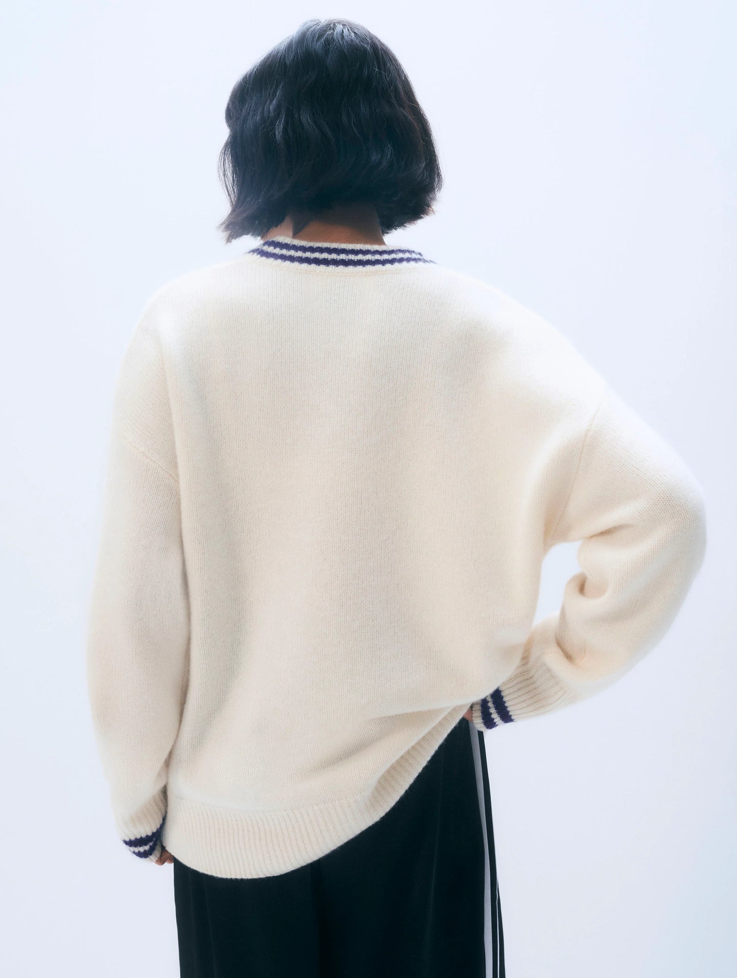 Cashmere Varsity Cardigan