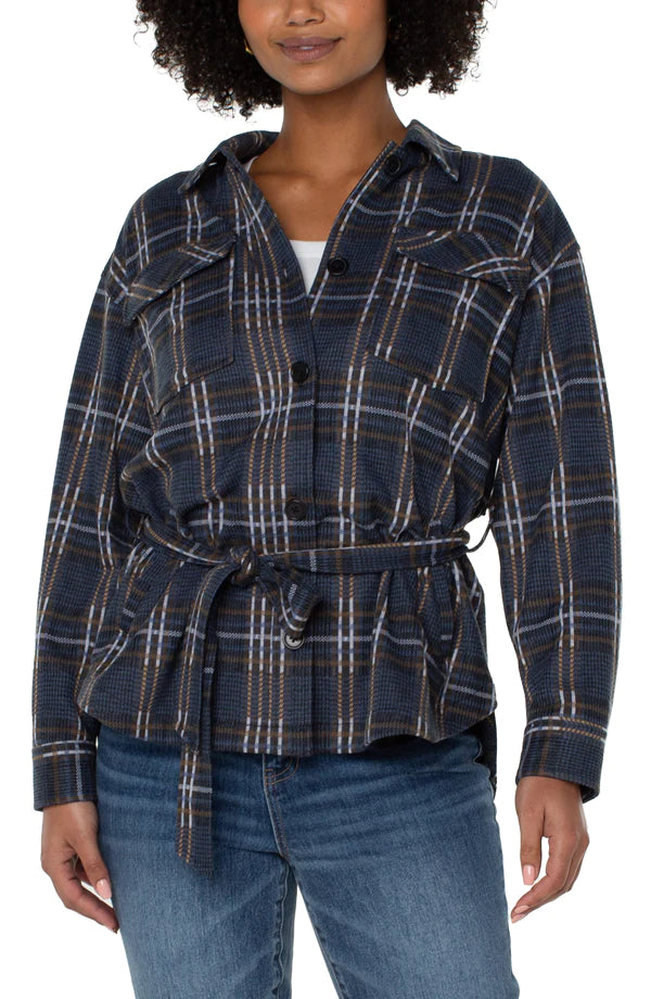 Belted Shirt Jacket