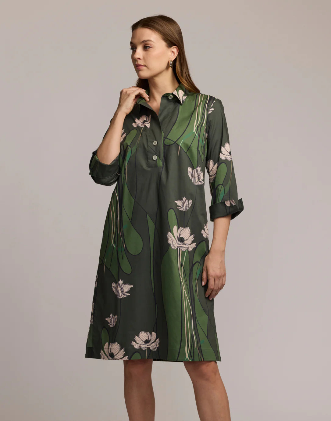 charlotte mini dress Charlotte 3/4 Sleeve Poppy Print Dress Poppy Print / M