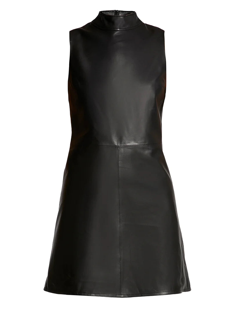 Crawford Upcycled Leather Mini Dress