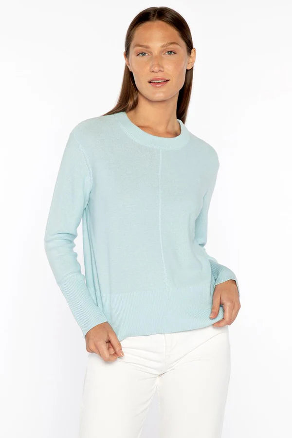 Rib Trim Crew Sweater