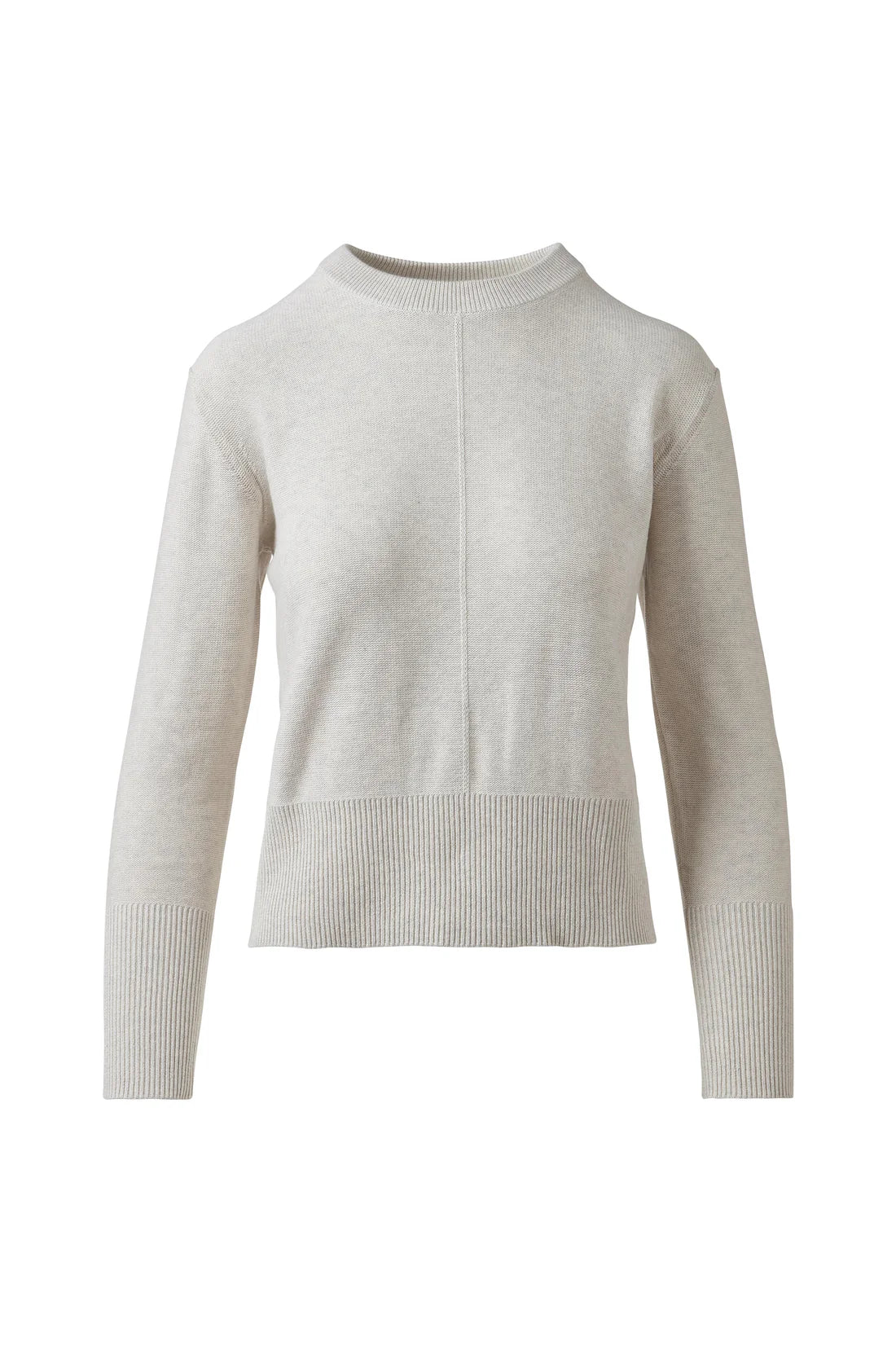 Rib Trim Crew Sweater