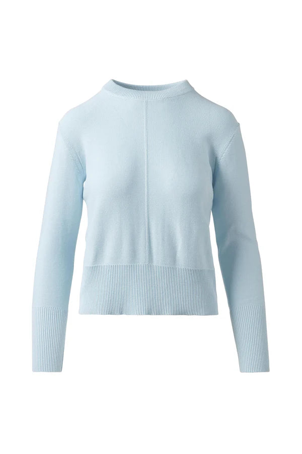 Rib Trim Crew Sweater