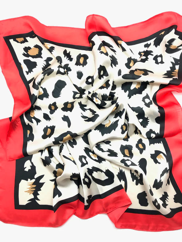 Leopard Silk Scarf