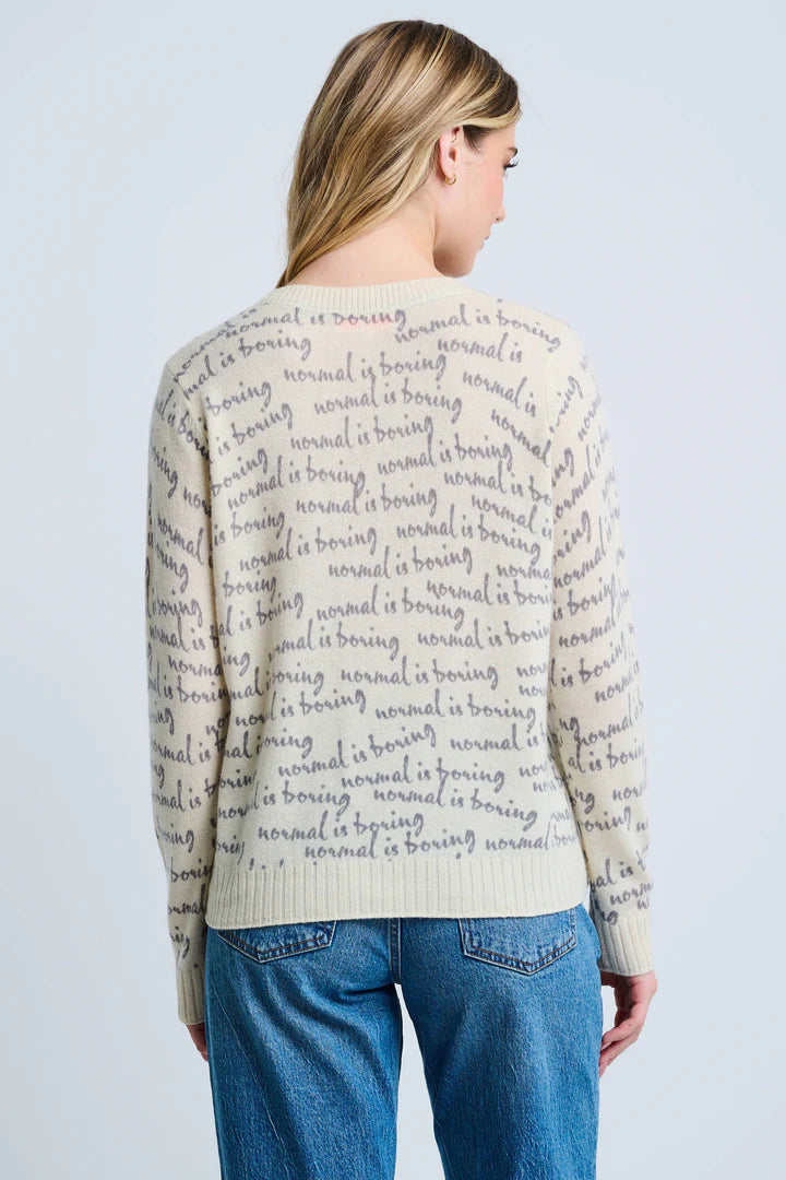 Normal is Boring Cashmere Sweater