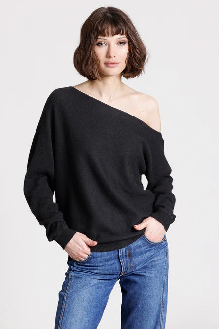 Off Shoulder Cashmere Sweater