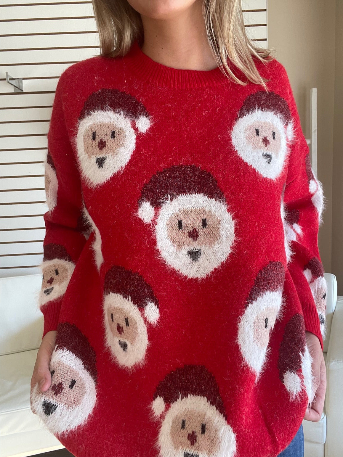 Santa Face Sweater