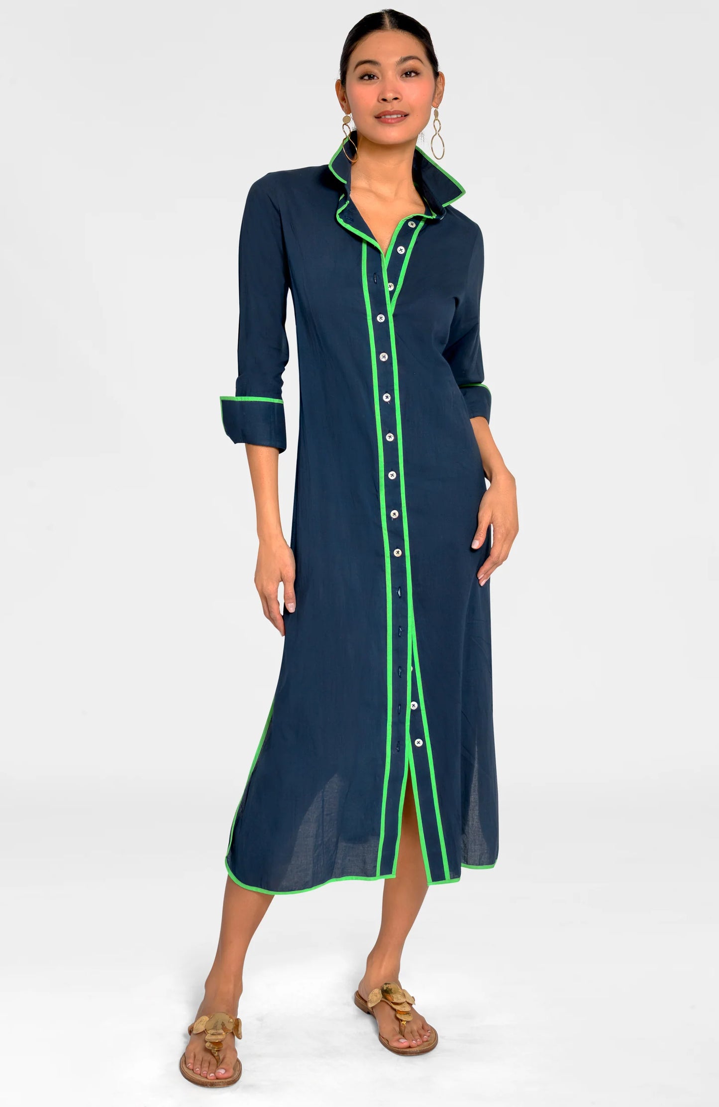 Shirt Tails Midi Dress