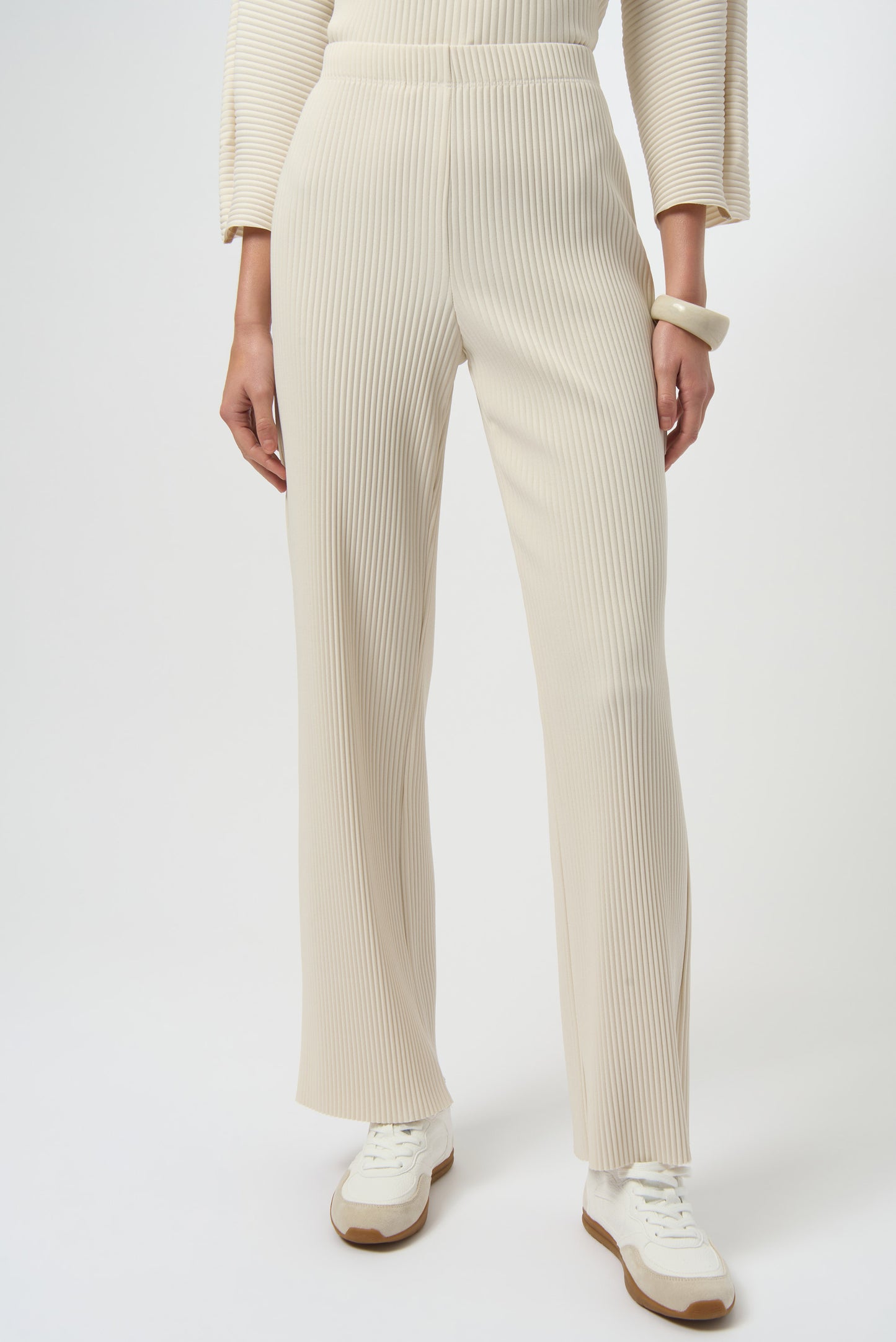Ribbed Pleated Trouser Pant