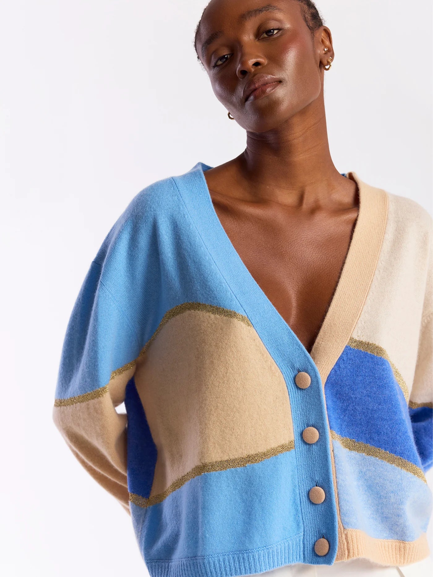ABSTRACT SCENIC CARDI - Tulips Little Pop Up Shop