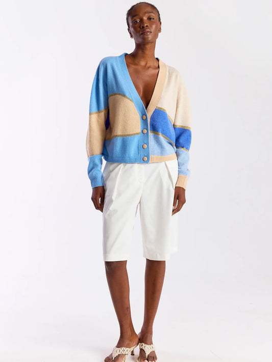 ABSTRACT SCENIC CARDI - Tulips Little Pop Up Shop