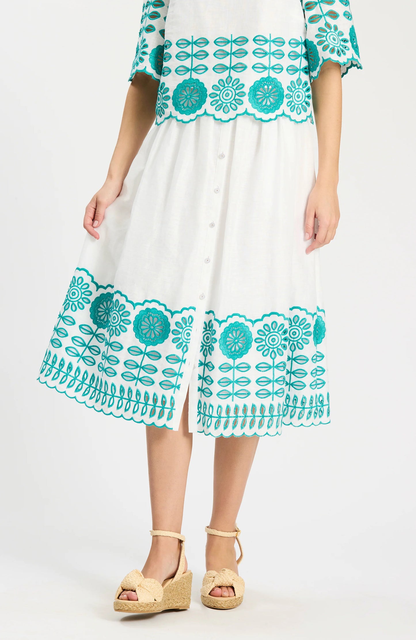MARISSA COTTON EMBROIDERED SKIRT - Tulips Little Pop Up Shop