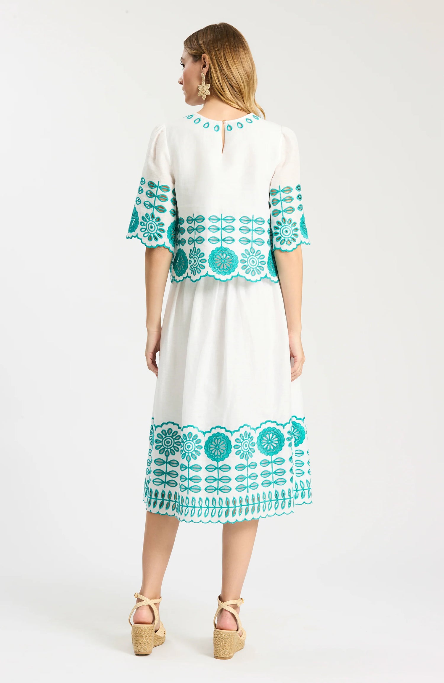 ISLA EMBROIDERED TOP - Tulips Little Pop Up Shop