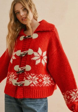 Snow Flake Jacket Sweater