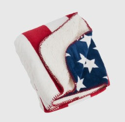 Flag Sherpa Blanket