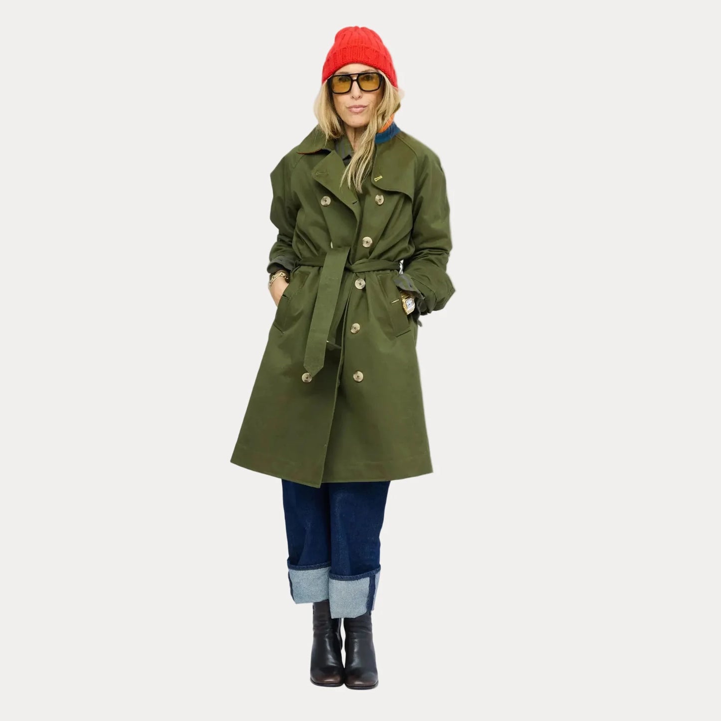 COLOR WASHED TRENCH