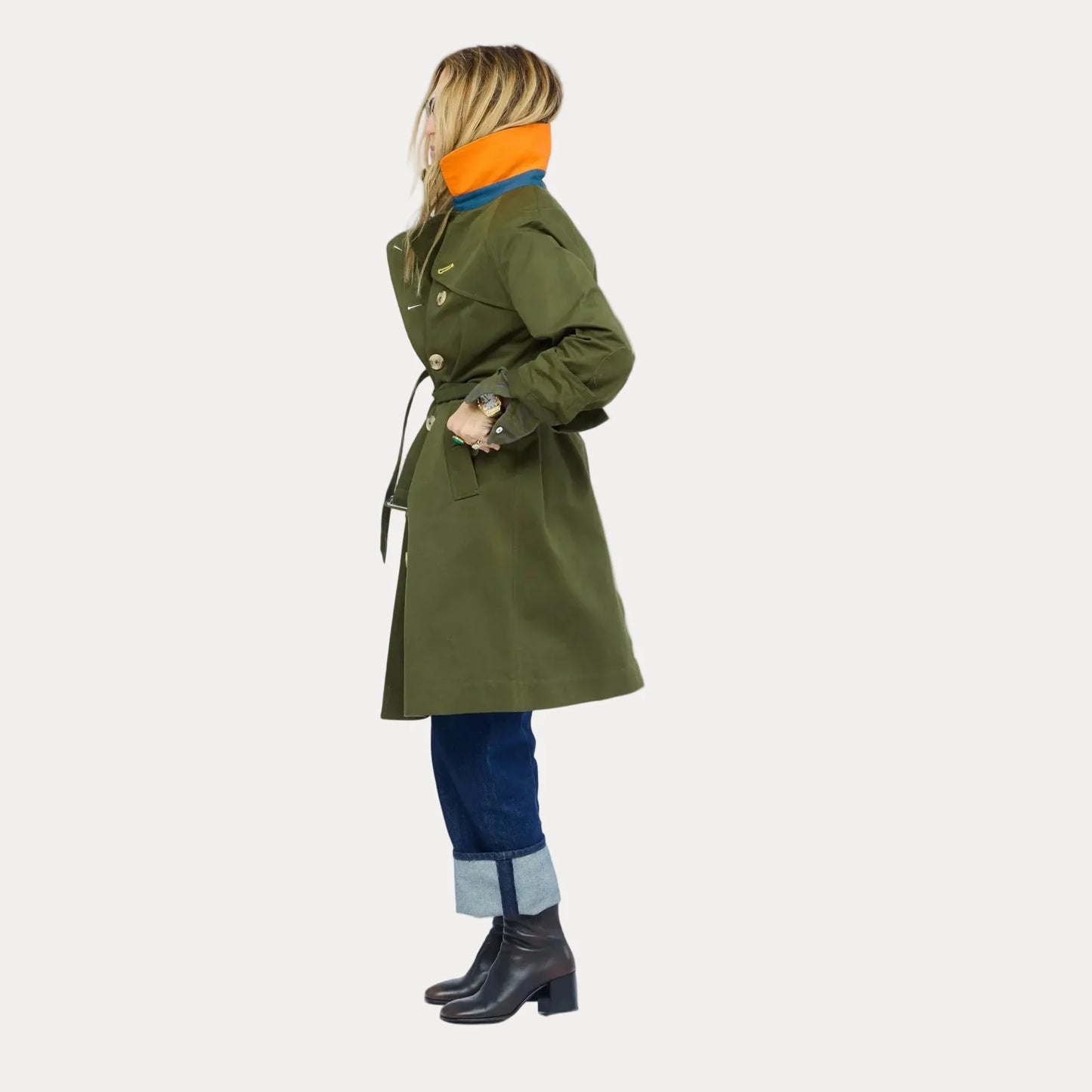COLOR WASHED TRENCH