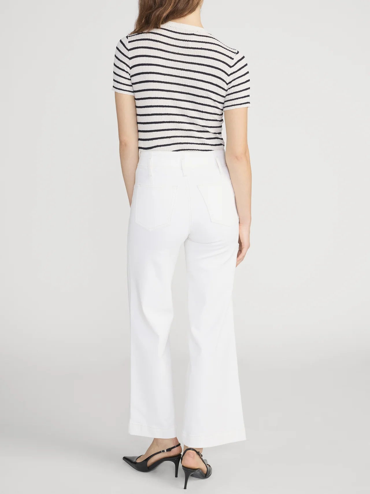 The Seamed Wide Trouser Cropped