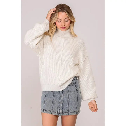 Heart Turtleneck Sweater