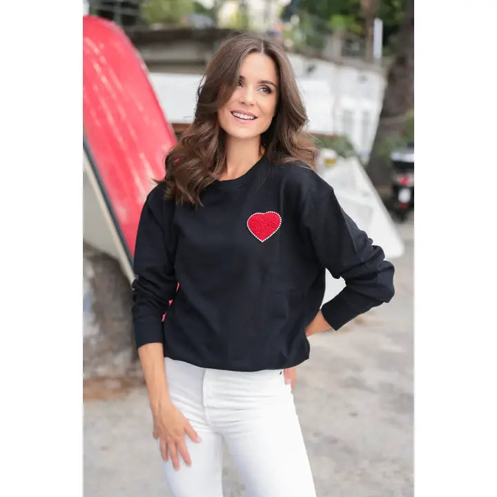 Heart Patch Sweatshirt