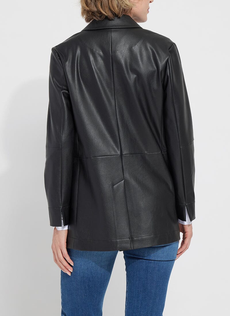 Eira Vegan Leather Blazer