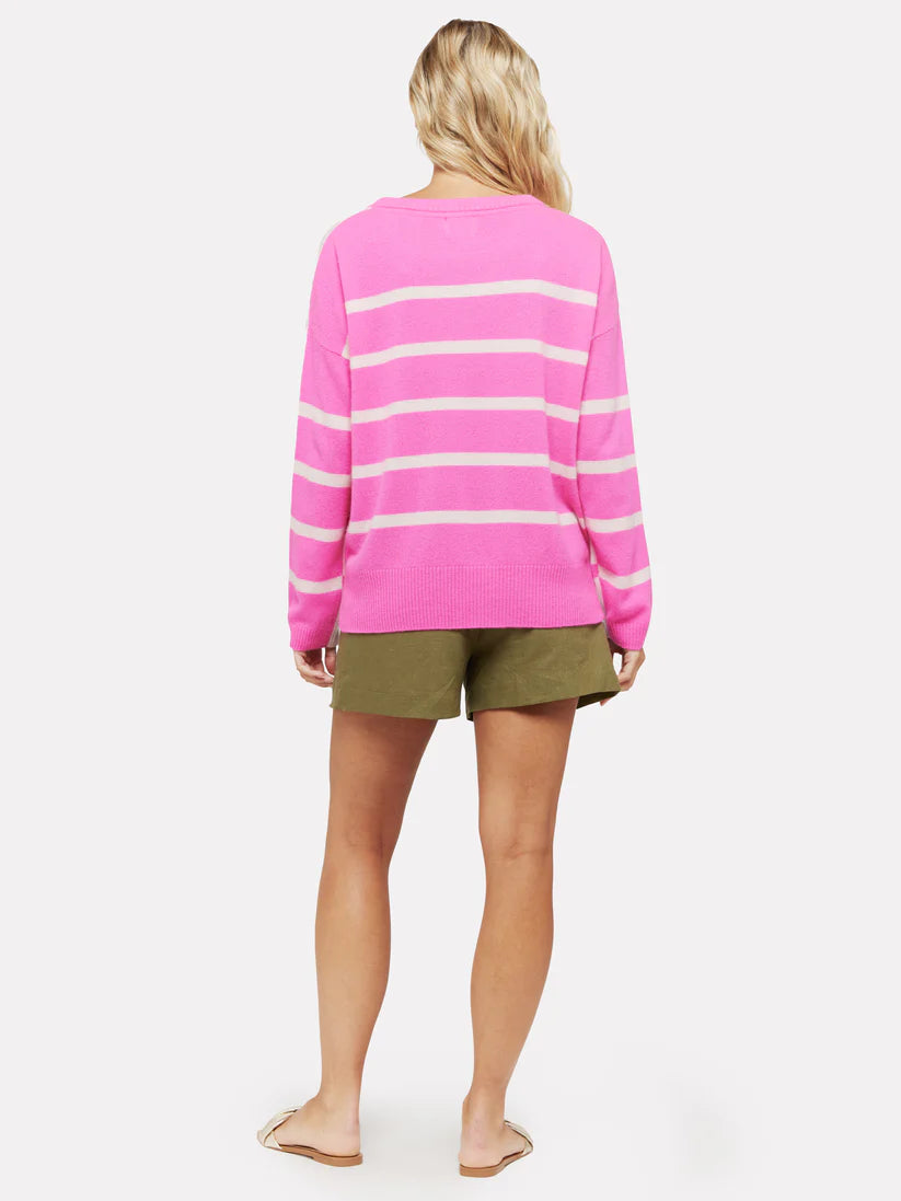 Cashmere Boxy Stripe Sweater