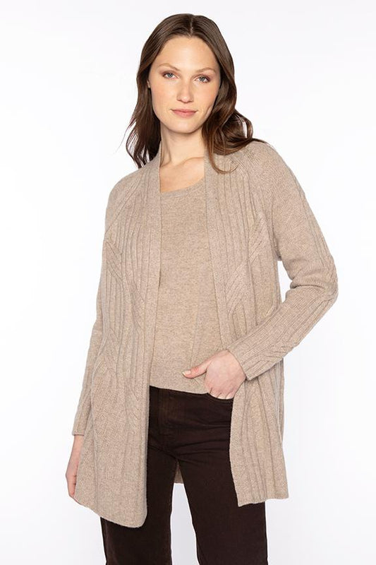 Luxe Cable Cashmere Cardigan