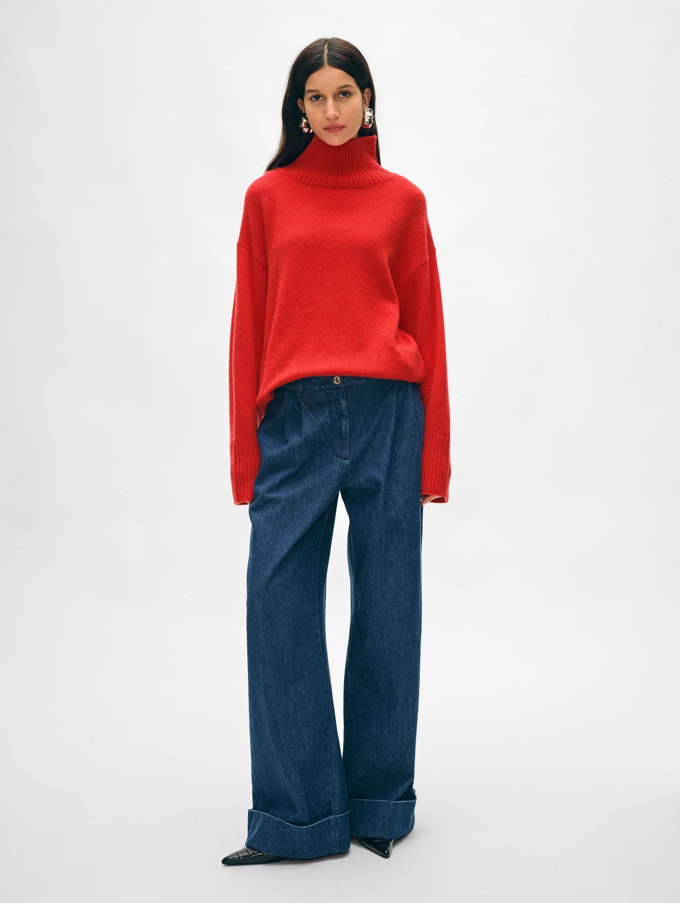 Cashmere Easy Standneck Sweater