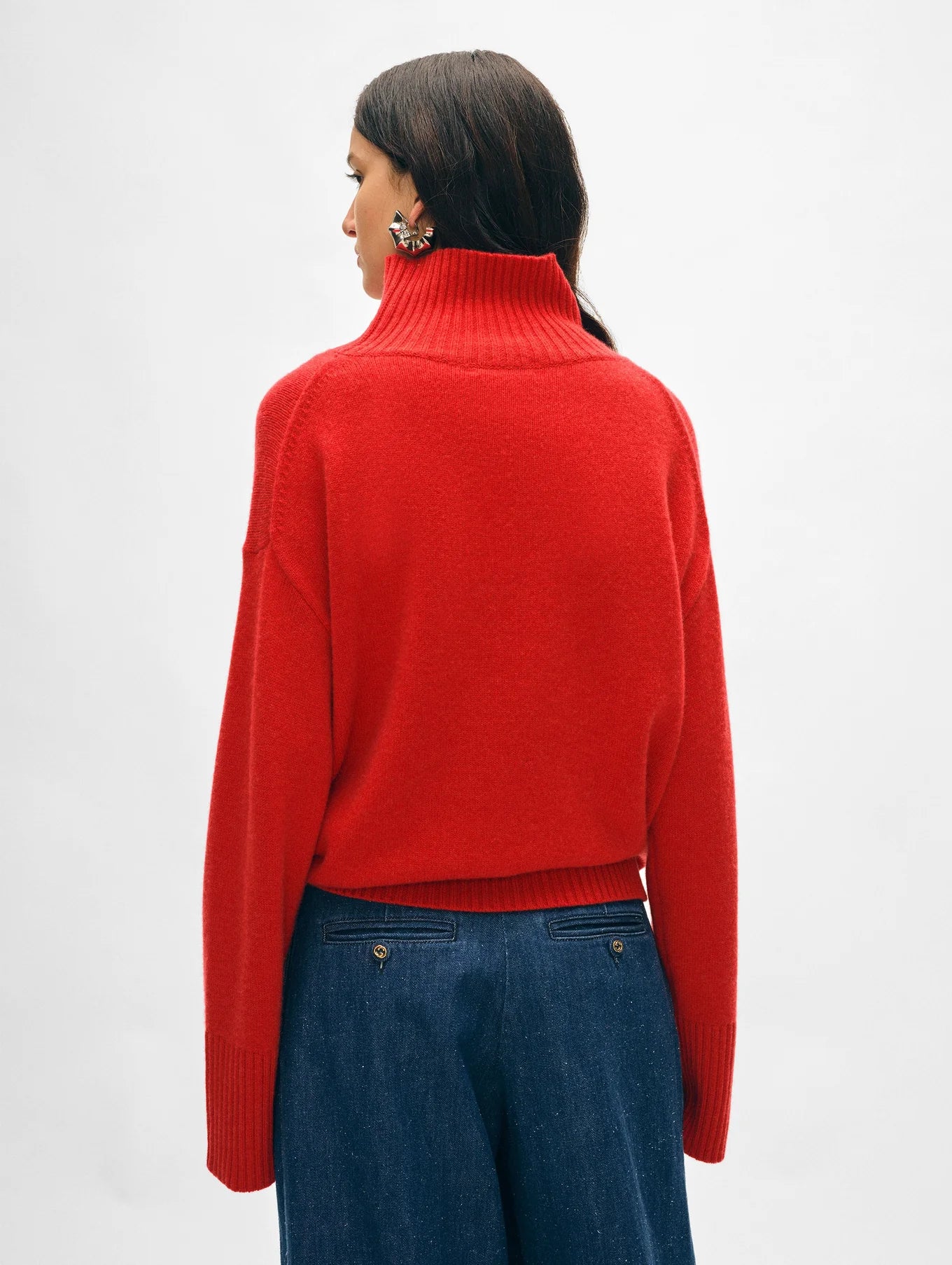 Cashmere Easy Standneck Sweater