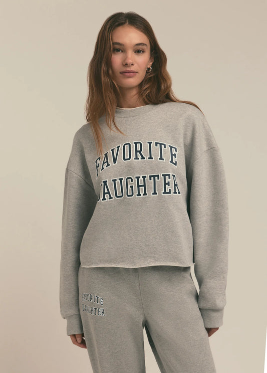 Cropped Collegiate Sweatshirt