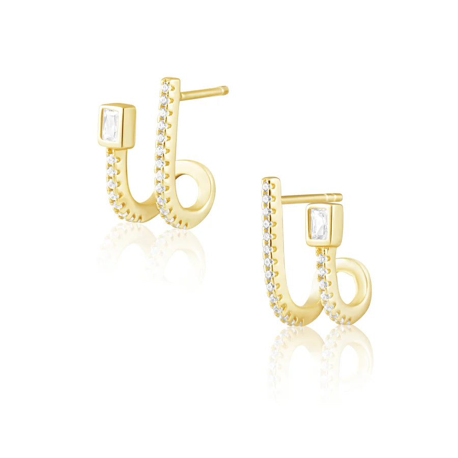 Darcie CZ Huggie Earring