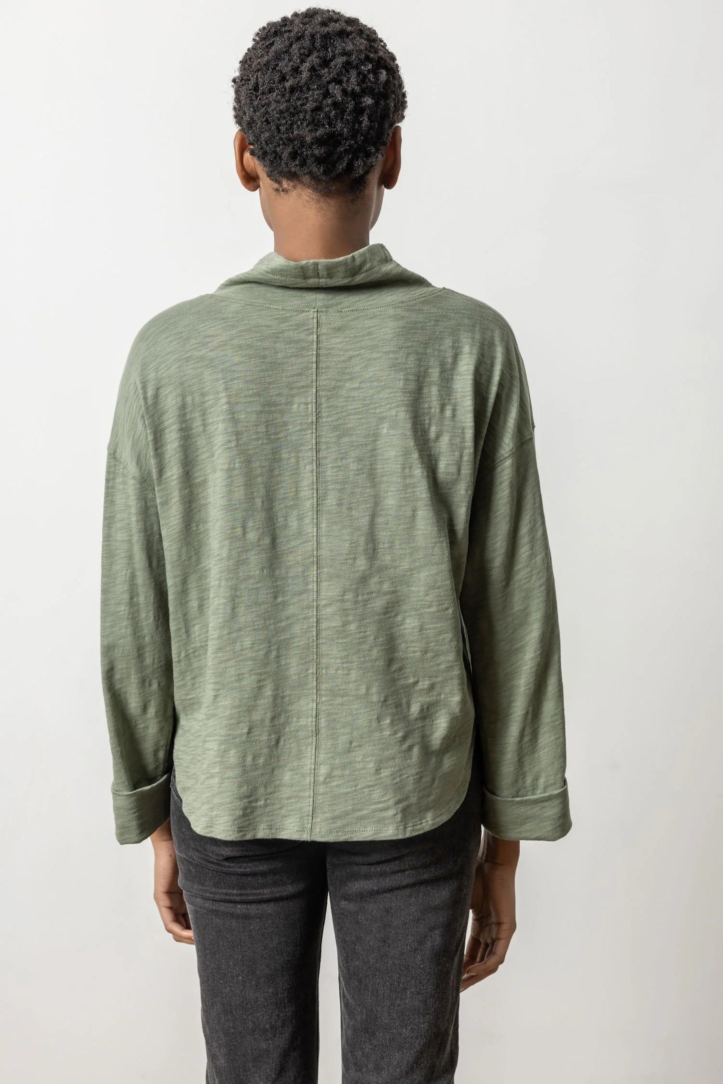 Drawstring Neck Pullover