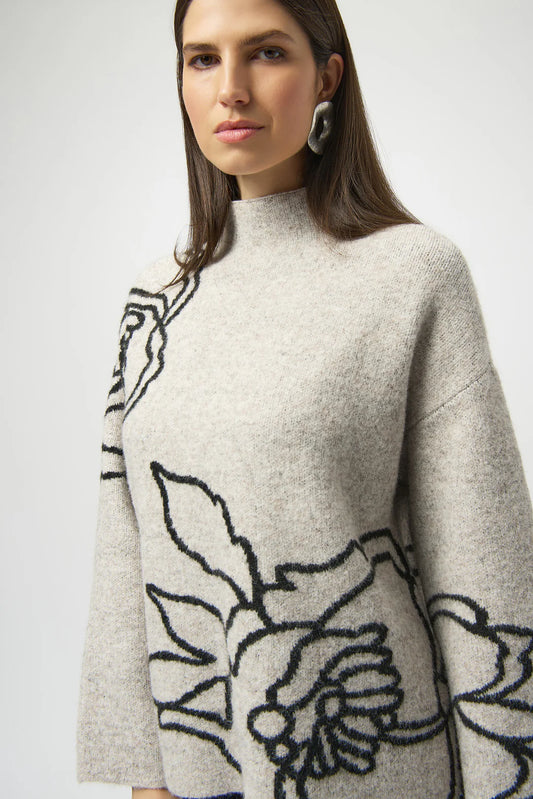 Floral Print Sweater