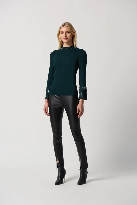 Embellished Bell Sleeve Sweater