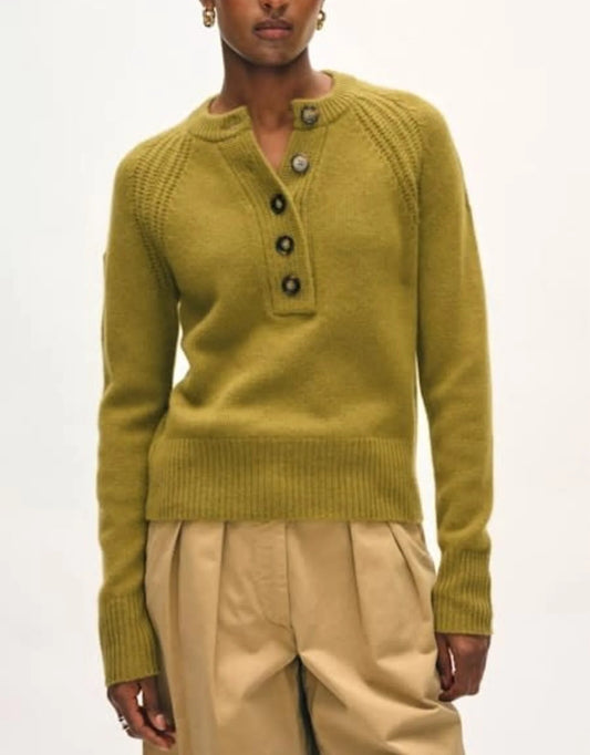 Cashmere Luxe Henley Sweater