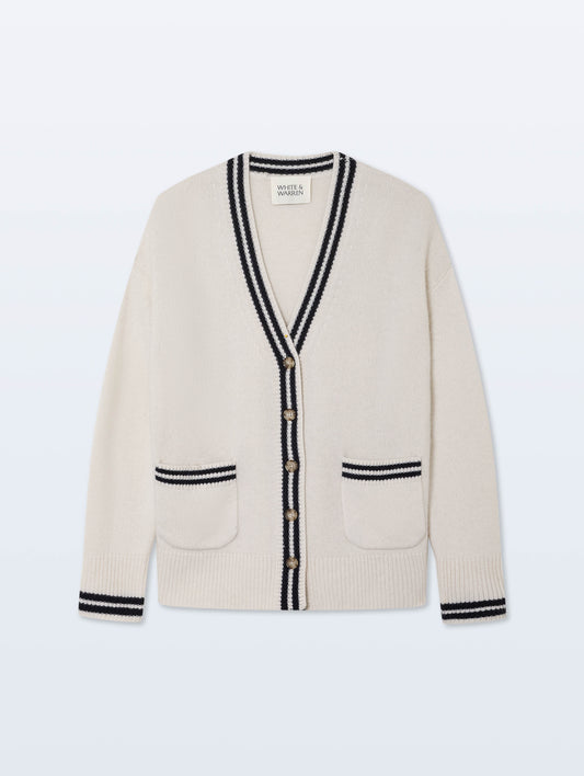 Cashmere Varsity Cardigan