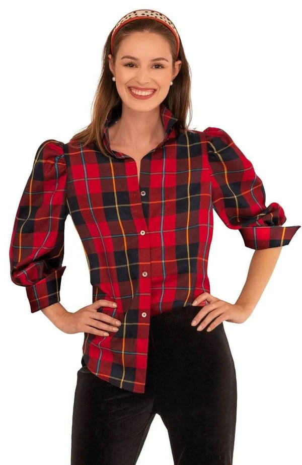 Juliette Plaid Top