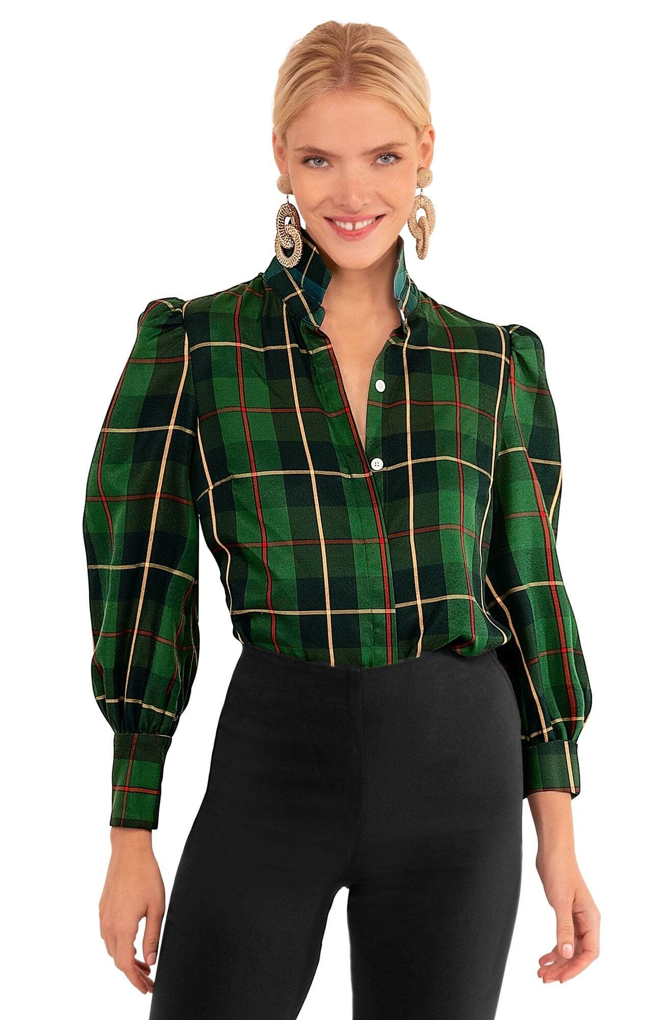 Juliette Plaid Top