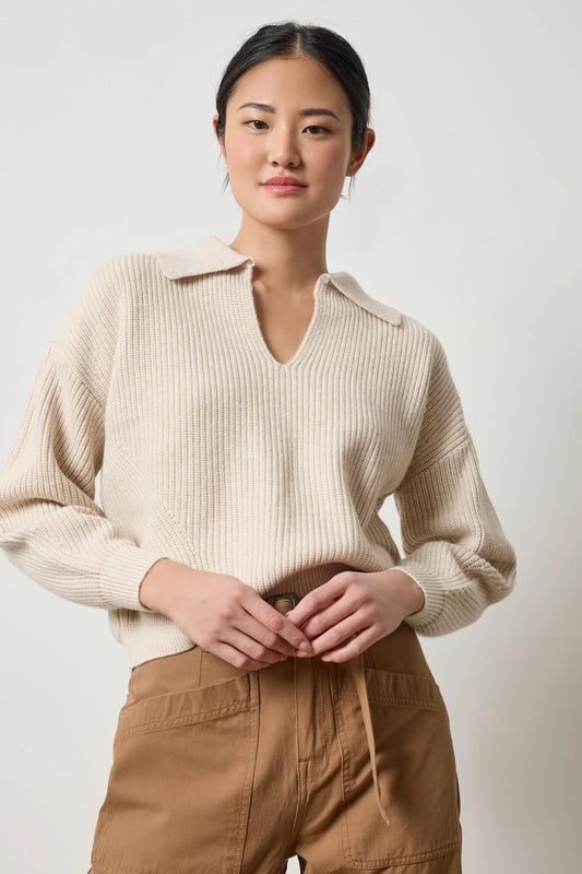Keyhole Rib Sweater