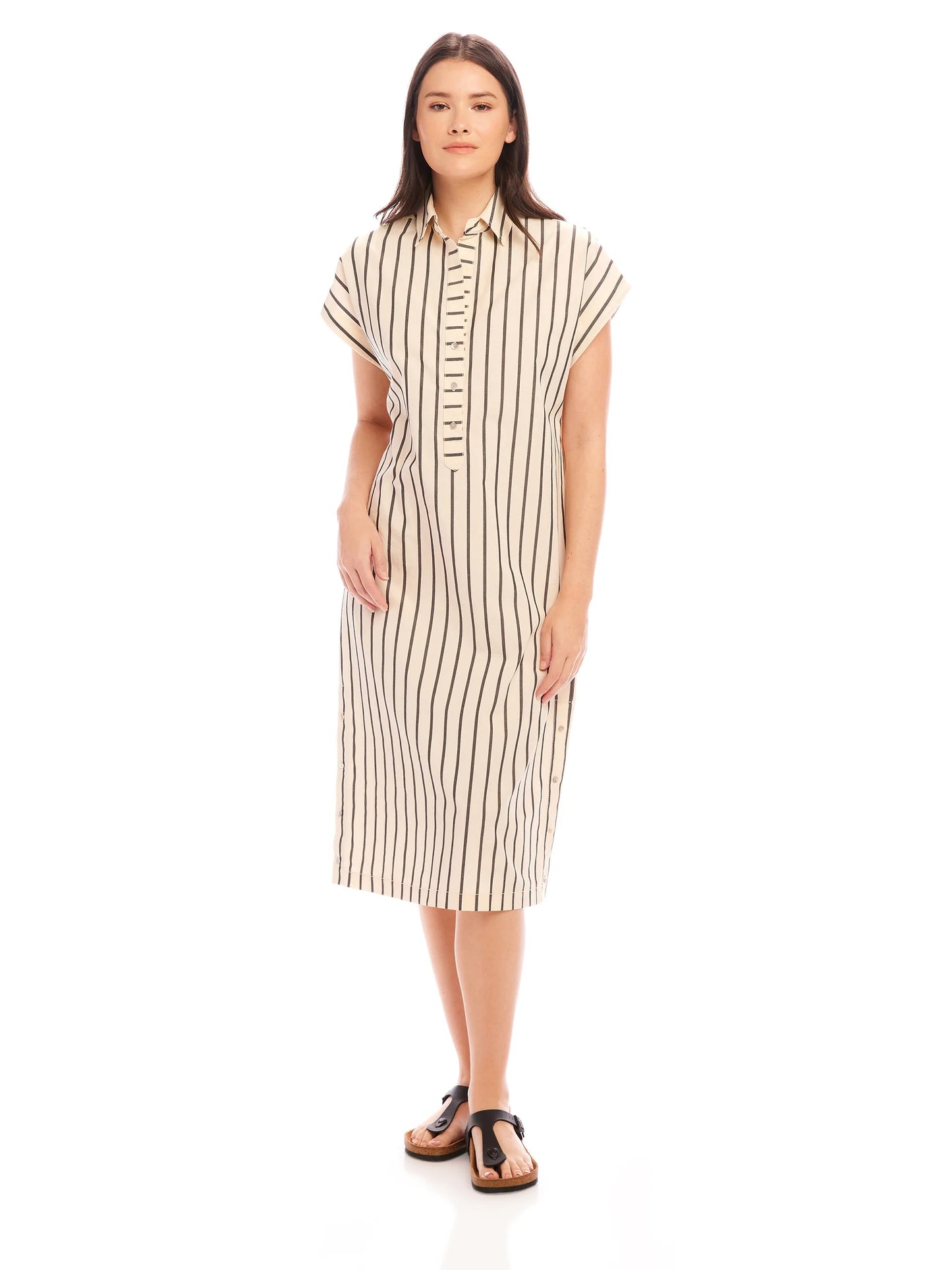 Lucia Stripe Midi Dress