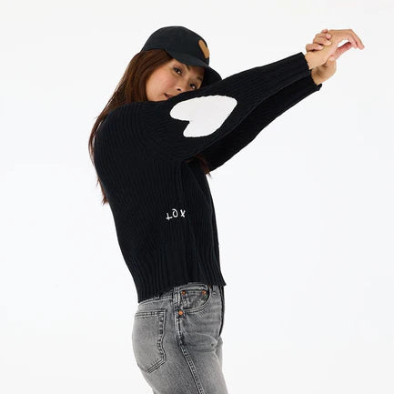 Marlowe Imperfect Heart Sweater