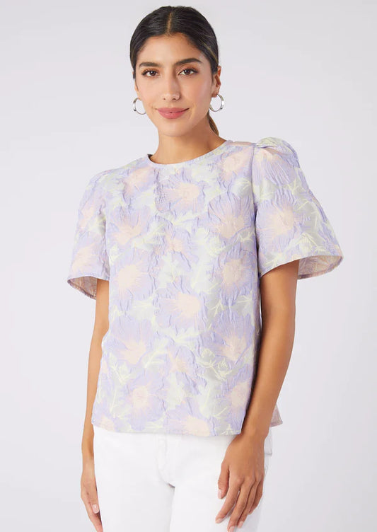 Marty Floral Jacquard Top