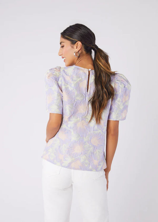Marty Floral Jacquard Top