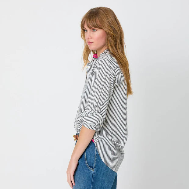 Mia Ruffle Stripe Shirt