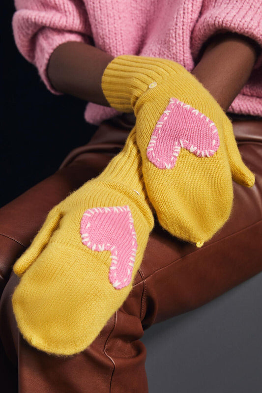 Imperfect Heart Cashmere Gloves
