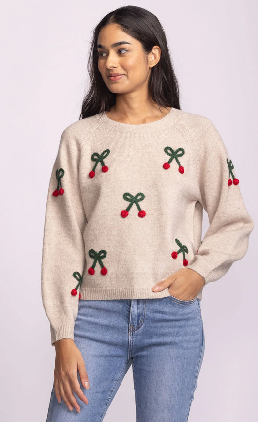 Mon Cherry Sweater