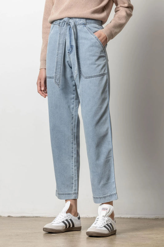 Denim Belted Pant