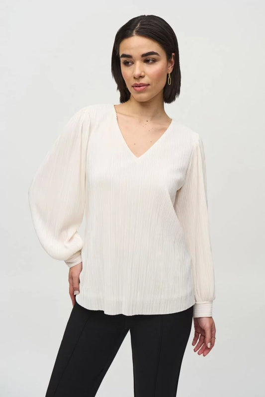 Pleated Vee Top